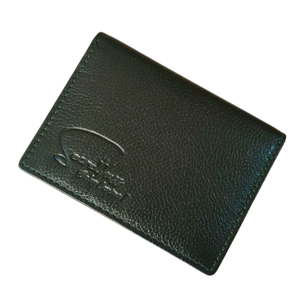 1652 Slim RFID Protected Leather Card Holder Wallet, 4 Card Slots, Bi-Fold